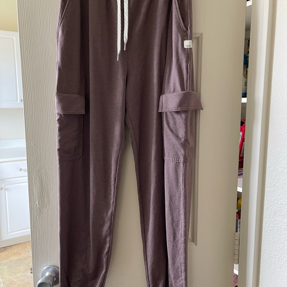 Purple Jogger Pants with Drawstring